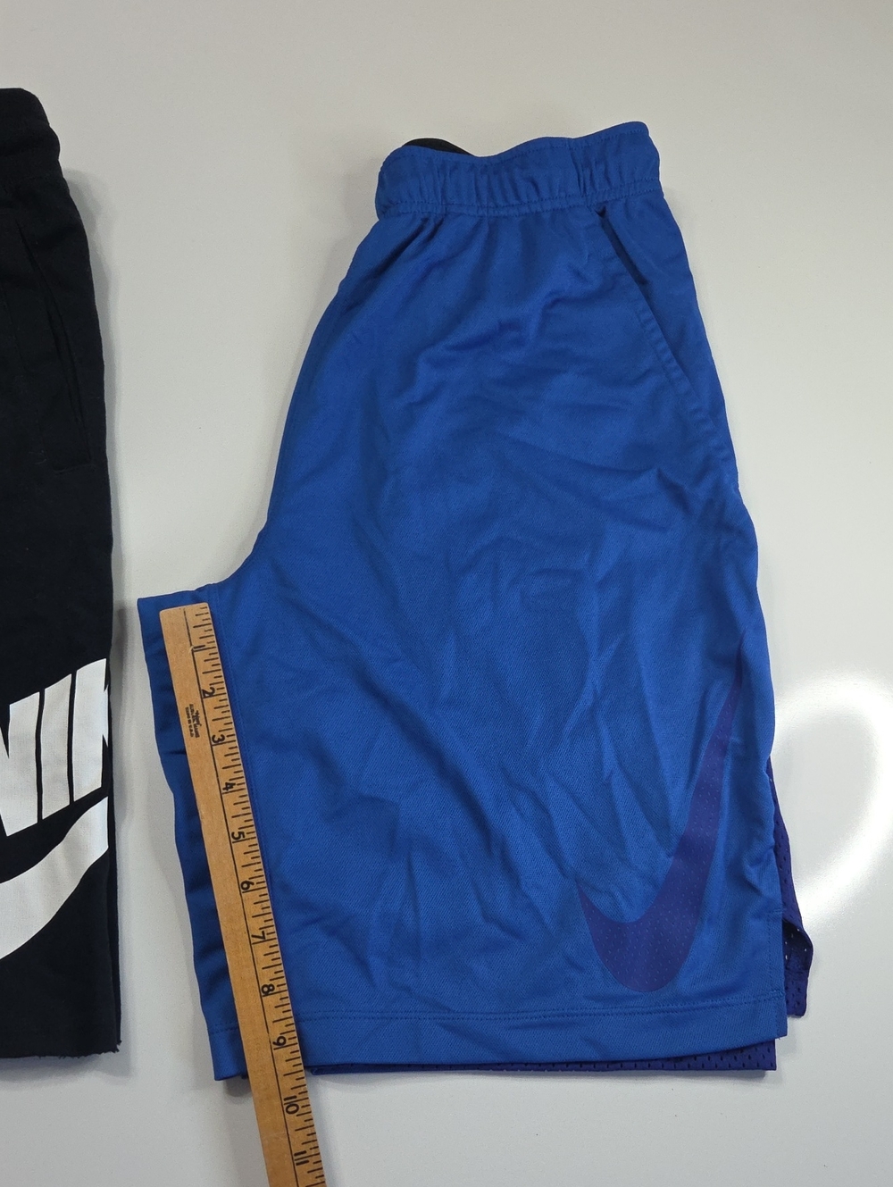 Lot Of 2 Nike- NWT Black Sweat Shorts And Dri-fit Blue Athletic Shorts - Picture 11 of 16